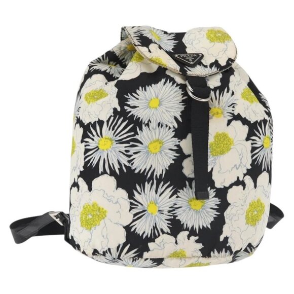 PRADA Backpack Nylon Black Silver Auth am9106 - Picture 1 of 16